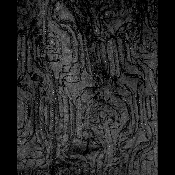 TALBOTS 100%Cotton Dress size 2 Textured Flowers  black Classic - Picture 7 of 13